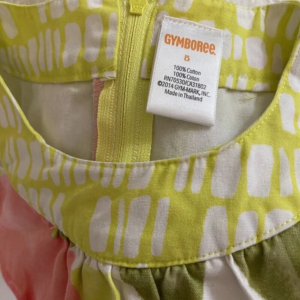 Gymboree Bright Floral Shift Sundress Size 5